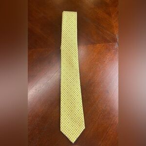 NEW Hermes Yellow and Blue Geometric Men's Tie